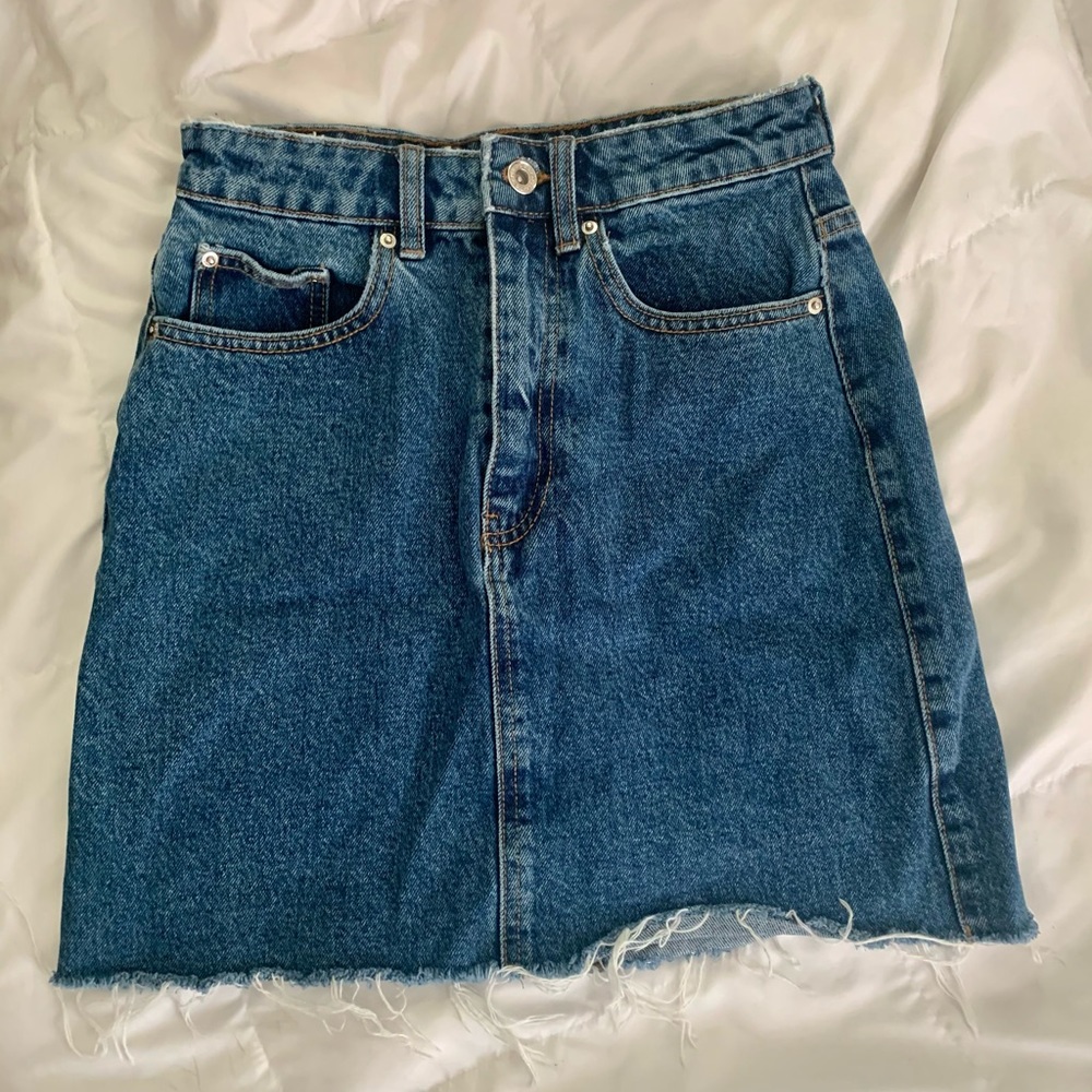 Trafaluc Zara High Rise Denim Skirt